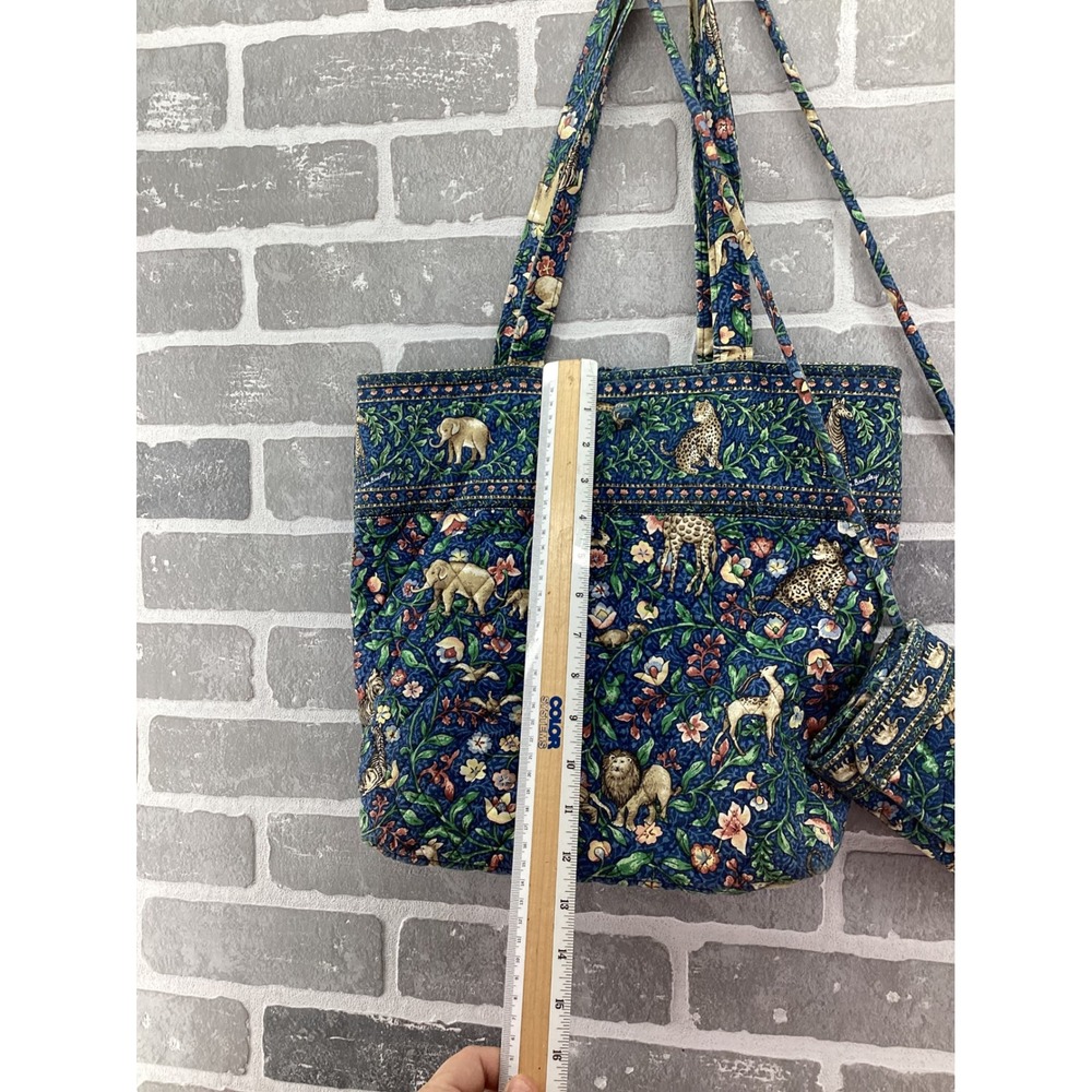 Vera Bradley Animal Kingdom Safari Tote Shoulder Bag Wallet Retired Rare - Picture 2 of 10